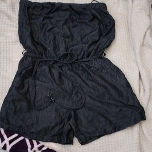 Denim romper
